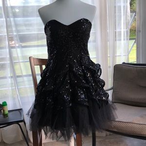 Black Sequin Dress
